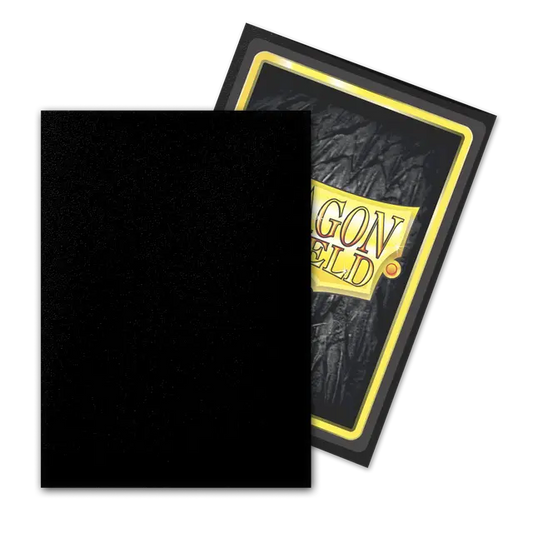 Dragon Shield Standard Card Outer Sleeves Black MATTE (100 Sleeves)