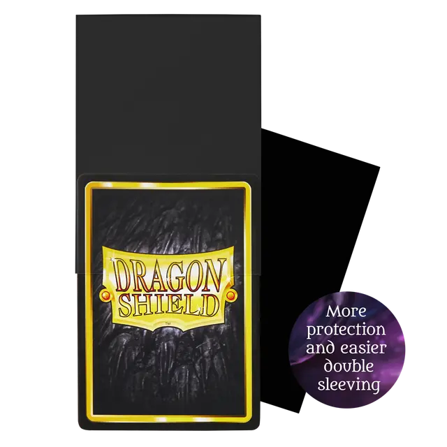Dragon Shield Perfect Fit Thick Inner Sleeves Black (100 Sleeves)