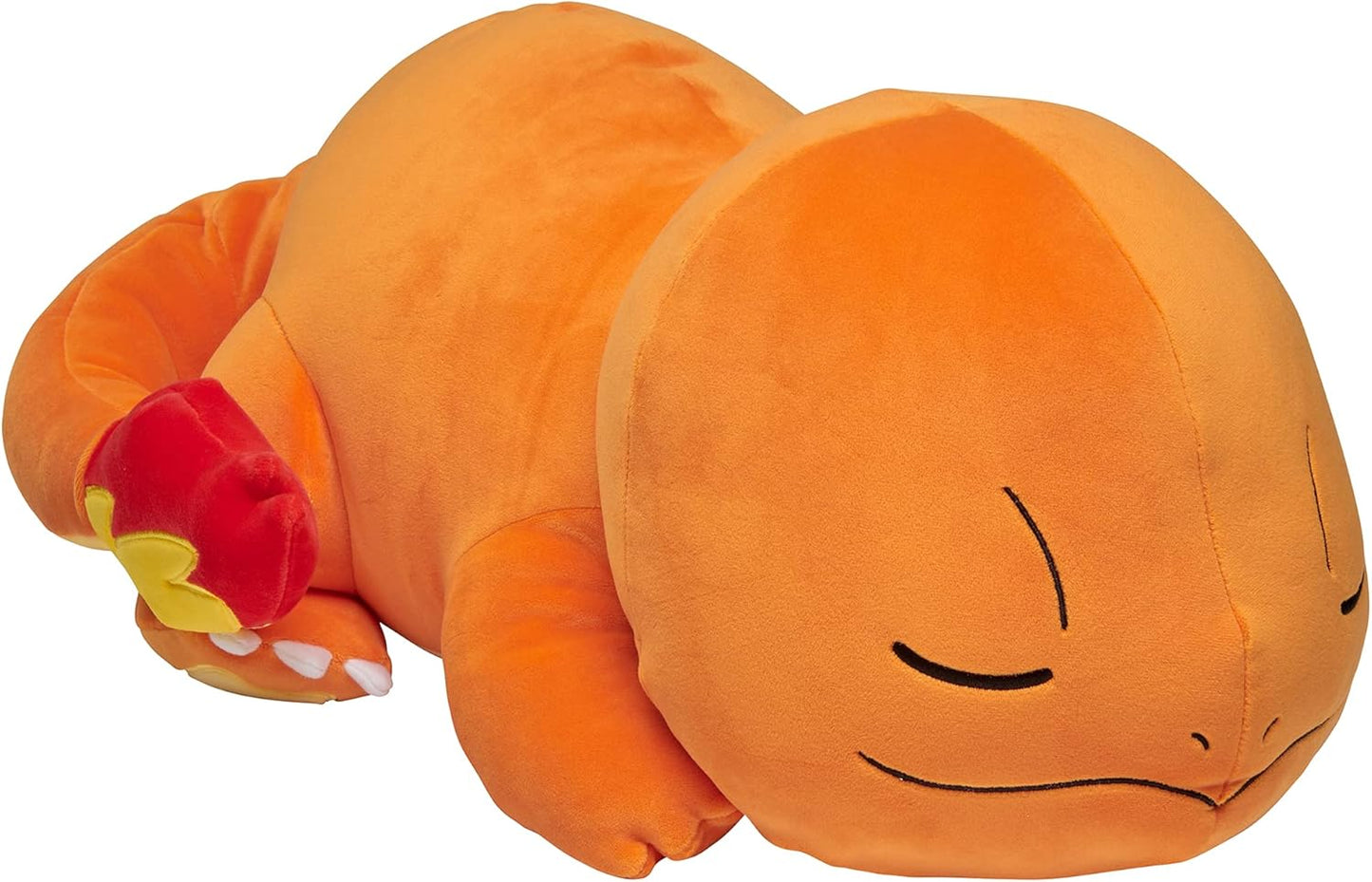 Pokémon Kuscheltier schlafendes Glumanda – 45 cm großes Plüschtier in liegender Position