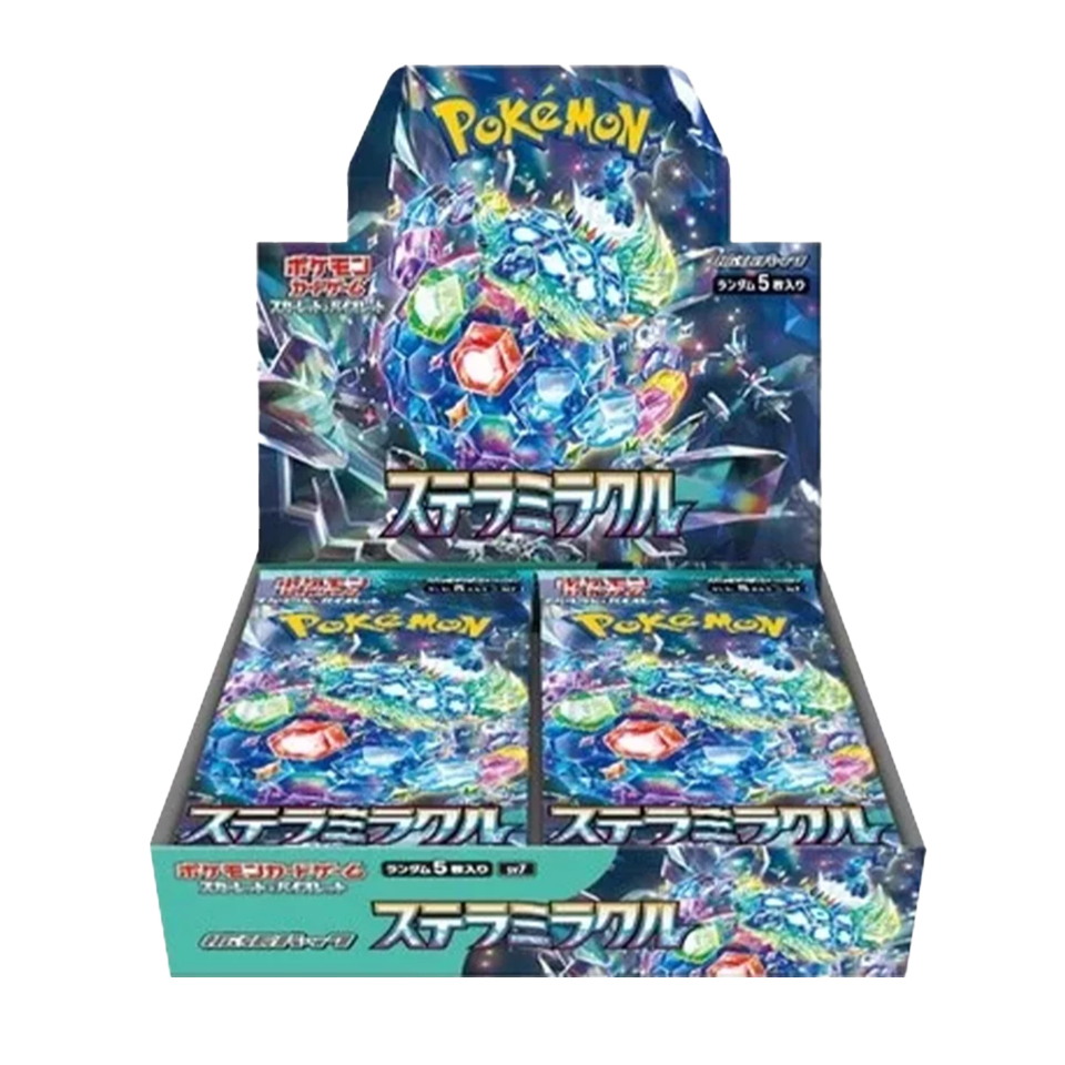 Pokémon Stellar Miracle Display SV7, japanische Ausgabe mit 30 Booster Packs, Terakristall-Pokémon aus der Karmesin & Purpur Serie