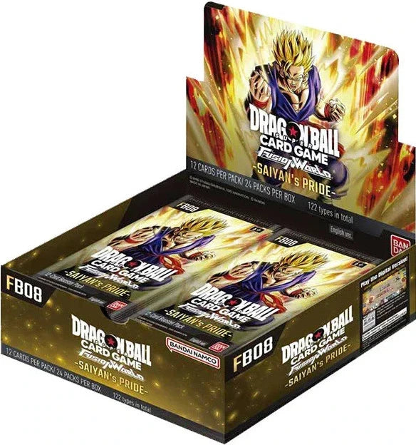 Dragon Ball Super Card Game Fusion World FB08 Saiyans Pride Boooster Box Display Englisch