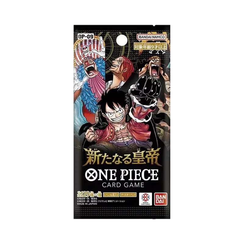 One Piece OP09 – Emperors in the New World, englische Version mit 12 zufälligen Karten pro Booster Pack, offizielles One Piece Card Game mit Fokus auf Yonko Charaktere