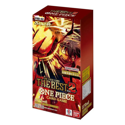 One Piece The Best Vol. 2 PRB-02 Display – japanische Ausgabe mit 10 Packs, Reprints mit neuen Illustrationen