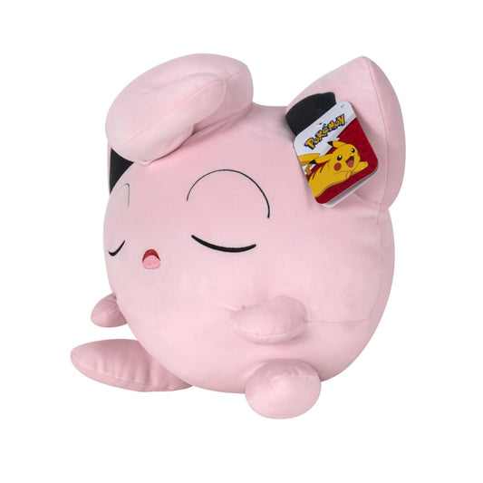 Pokémon Kuscheltier schlafendes Pummeluff – 45 cm großes Plüschtier mit süßem Ausdruck