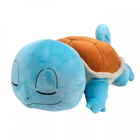 Pokémon Kuscheltier schlafendes Schiggy – 45 cm Plüschtier in liegender Position, offizielles Merchandise