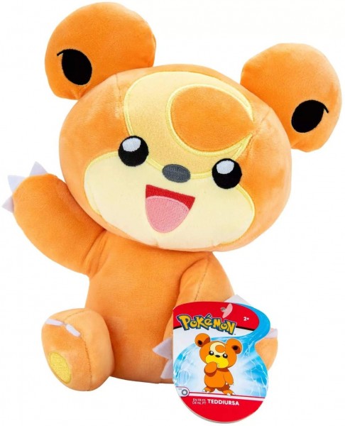 Pokémon Kuscheltier Teddiursa – 20 cm großes Plüschtier mit liebevollem Design, offizielles Merchandise
