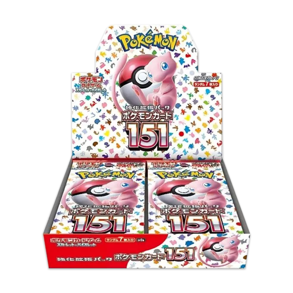 Pokémon 151 Display SV2a, japanische Ausgabe mit 20 Booster Packs, Kanto-Pokémon aus der Karmesin & Purpur Serie