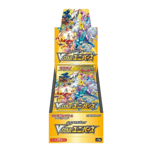 Pokémon VSTAR Universe Display S12a, japanische Ausgabe mit 10 Booster Packs, High-Class-Set mit besonderen Artworks und VSTAR-Karten