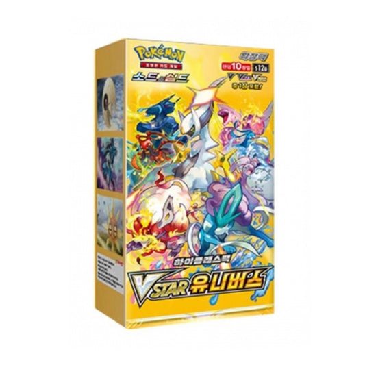Pokémon VSTAR Universe Display S12a, koreanische Ausgabe mit 10 Booster Packs, High-Class-Set mit besonderen Artworks und VSTAR-Karten