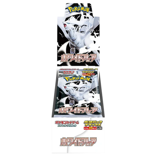 Pokémon White Flare Deluxe SV11b, japanisches Display mit 4 Deluxe Booster Packs aus der Karmesin & Purpur Serie White Flare