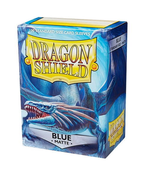 Dragon Shield Standard Card Sleeves Blue MATTE (100 Sleeves)