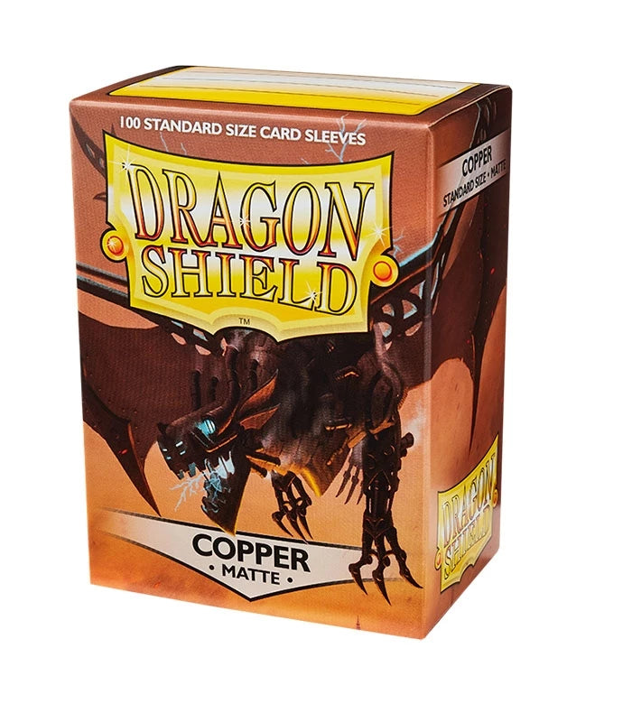 Dragon Shield Standard Card Sleeves Copper MATTE (100 Sleeves)
