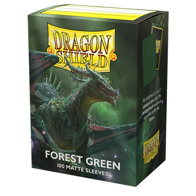 Dragon Shield Standard Card Sleeves Forest Green MATTE (100 Sleeves)