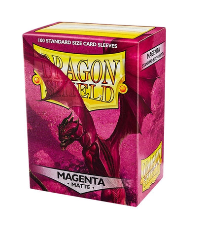Dragon Shield Standard Card Sleeves Magenta MATTE (100 Sleeves)