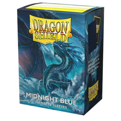 Dragon Shield Standard Card Sleeves Midnight Blue MATTE (100 Sleeves)