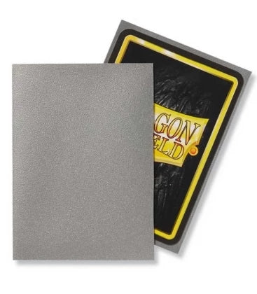 Dragon Shield Standard Card Sleeves Silver MATTE (100 Sleeves)