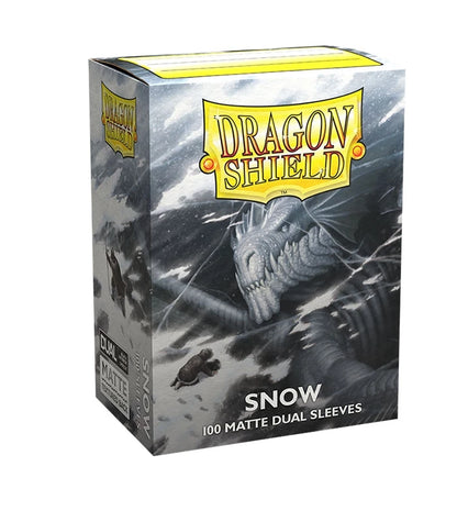 Dragon Shield Standard Card Sleeves Snow MATTE (100 Sleeves)