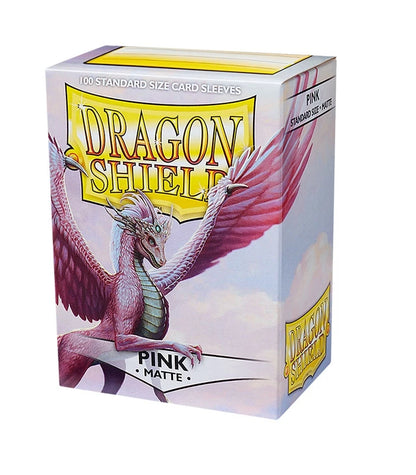 Dragon Shield Standard Card Sleeves Pink MATTE (100 Sleeves)